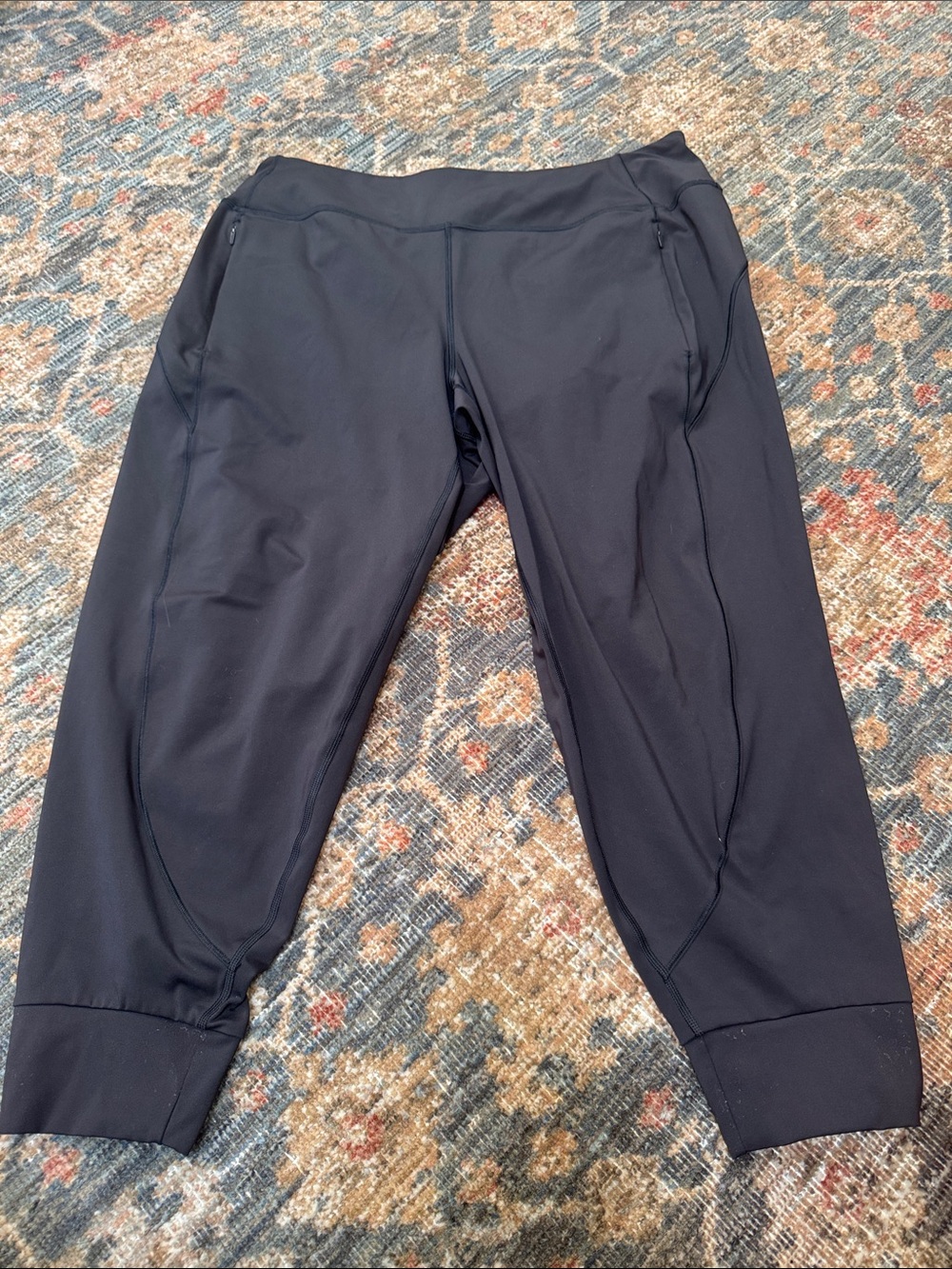 Athleta Ranier Joggers 1X Black Cole Weather Running Workout Pants